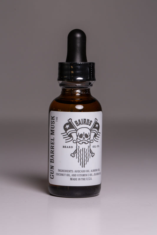 Gun Barrel Musk 1oz Beard Oil