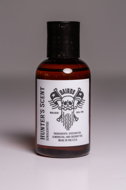 Hunters Scent (Unscented) 2oz Beard Oil